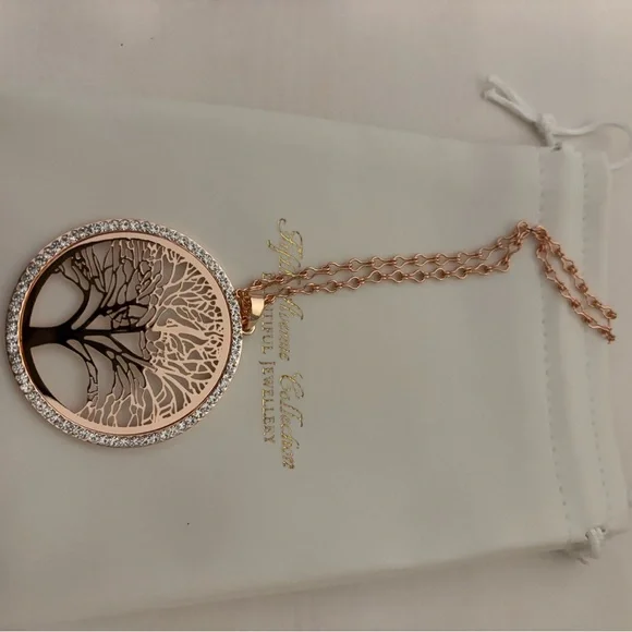 FAC Elegant Rose Gold Tree of Life Pendant Necklace. Never worn. - Picture 5 of 5